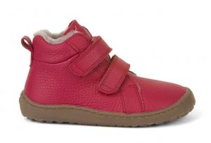 Froddo barefoot zimní kotníkové boty red - kožíšek | 23, 24, 25, 27, 28, 29, 30