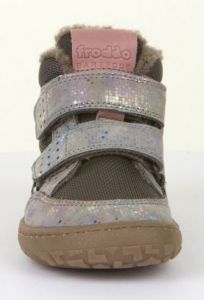 Froddo barefoot zimní kotníkové boty grey/silver zepředu