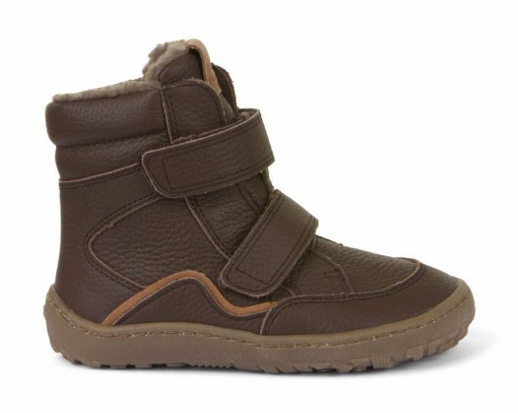 Barefoot Froddo barefoot zimní vysoké boty - brown bosá