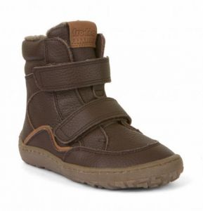 Barefoot Froddo barefoot zimní vysoké boty - brown bosá