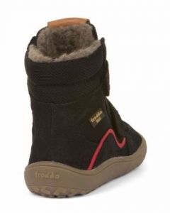 Froddo barefoot zimní vysoké boty s membránou black zezadu