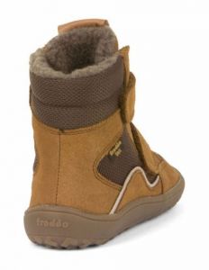 Barefoot Froddo barefoot zimní vysoké boty s membránou brown bosá