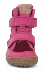 Froddo barefoot zimní vysoké boty s membránou fuxia/pink zepředu