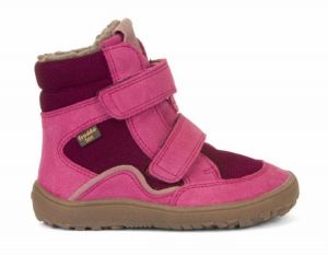 Froddo barefoot zimní vysoké boty s membránou fuxia/pink