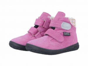 Barefoot Jonap zimní barefoot boty B5S růžové - vlna bosá