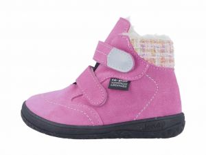 Jonap zimní barefoot boty B5S růžové - vlna | 29, 30