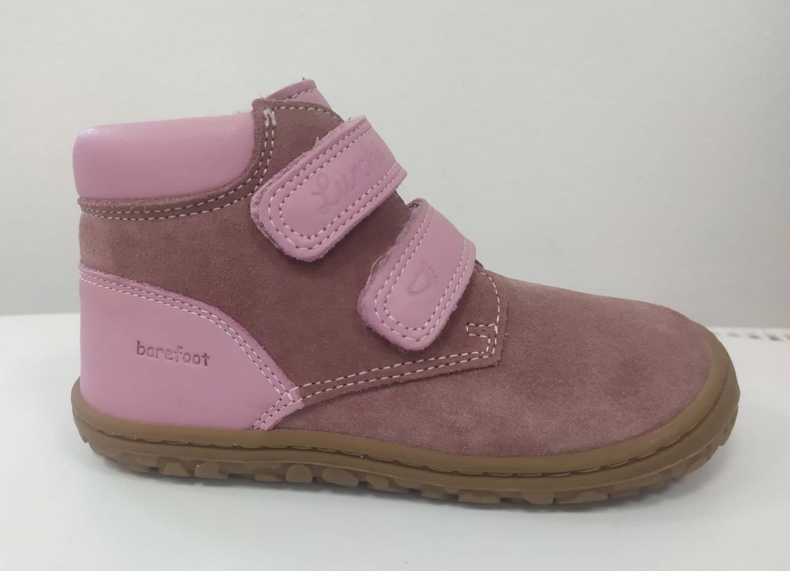Barefoot Lurchi barefoot boty - Nino nappa rosa bosá