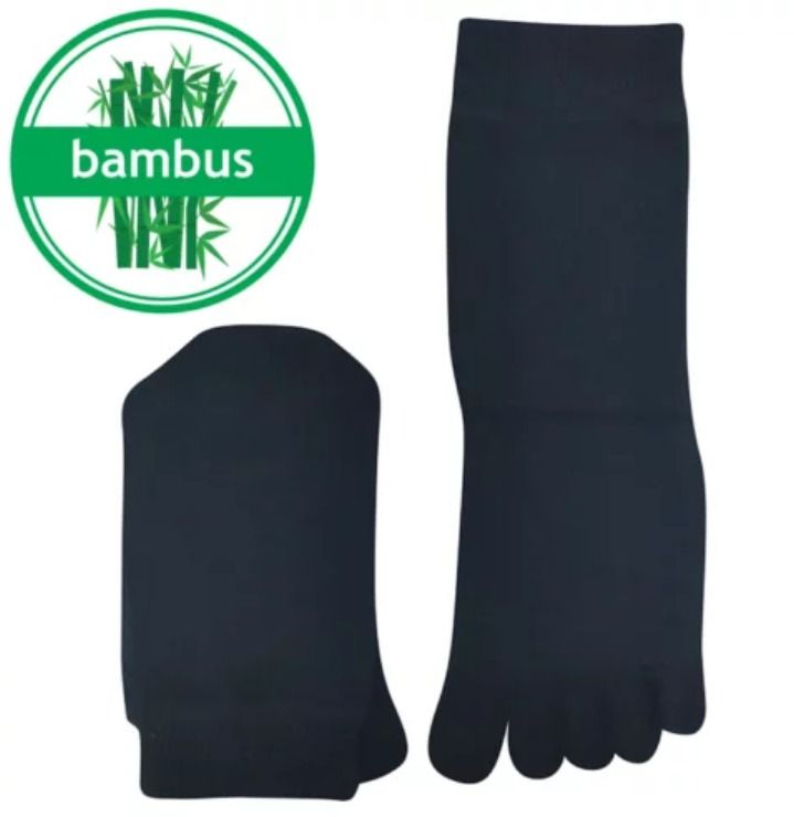 Barefoot Prstové ponožky Prstan-a 07 - černé bosá