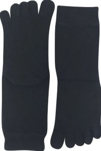 Barefoot Prstové ponožky Prstan-a 07 - černé bosá