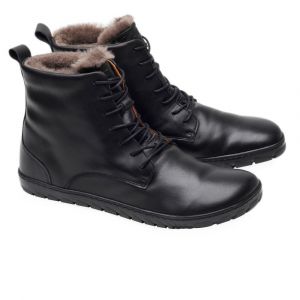 Barefoot Zimní boty ZAQQ QUINTIC Winter Waterproof Black bosá