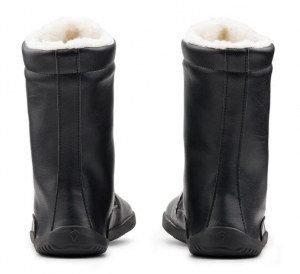 Barefoot Barefoot zimní vysoké boty Ahinsa Jaya - černé Ahinsa shoes bosá