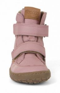 Froddo barefoot zimní vysoké boty - pink zepředu