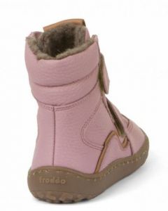 Froddo barefoot zimní vysoké boty - pink zezadu