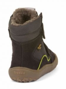 Barefoot Froddo barefoot zimní vysoké boty s membránou grey bosá