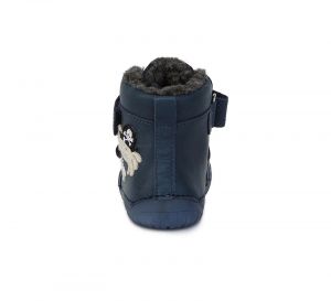 Barefoot Zimní boty DDstep 070 - modré - pavouk bosá