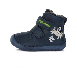 Barefoot Zimní boty DDstep 070 - modré - pavouk bosá