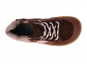 Barefoot Barefoot zimní boty Koel4kids - Edan - chocolate bosá