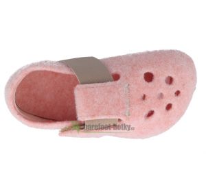 Pegres barefoot papuče BF04 růžové shora