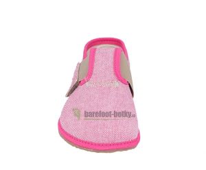 Barefoot Pegres barefoot papuče růžové BF01 bosá