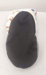 Barefoot Softshellové capáčky s fleecem - šedé/srnky na bílé bosá