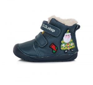 Barefoot Zimní boty DDstep 070 - modré - Vánoce bosá