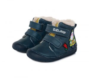 Zimní boty DDstep 070 - modré - Vánoce | 20, 21, 22