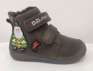 Zimní boty DDstep 070 - šedohnědé - Vánoce