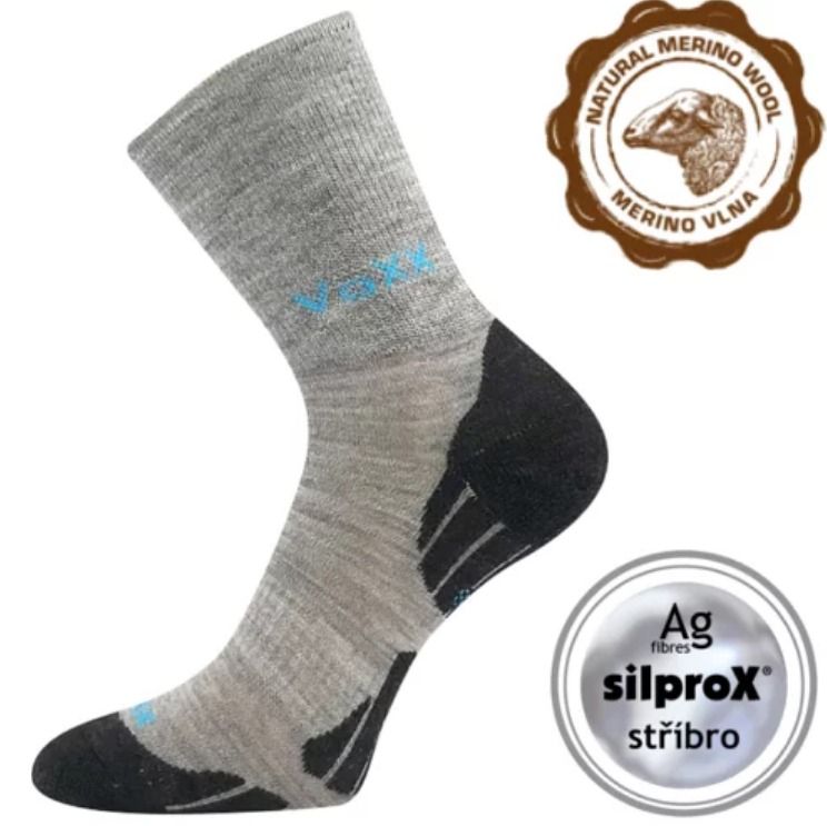 Barefoot Dětské ponožky Voxx - Irizarik - světle šedá bosá