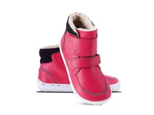 Barefoot Dětské zimní barefoot boty Be Lenka Panda 2.0 - raspberry pink bosá