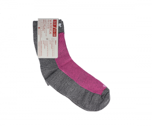 Surtex merino ponožky froté - tenké růžové