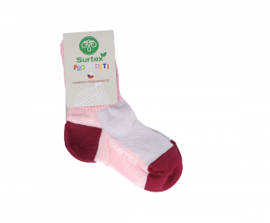 Dětské Surtex merino sportovní ponožky tenké - šedovínové | 14-15 cm, 18-19 cm