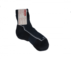 Barefoot Surtex ponožky froté - 90 % merino - černé bosá