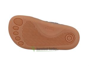Barefoot celoroční boty Froddo tkaničky - grey podrážka
