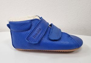 Barefoot Barefoot boty Froddo Prewalkers zimní sheepskin - blue electric bosá