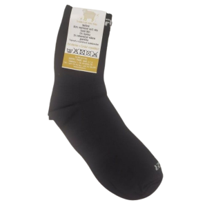 Surtex merino ponožky froté - tenké černé