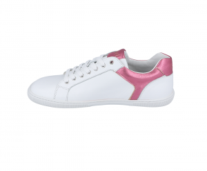Barefoot celoroční boty Koel - Fenia nappa white/pink bok