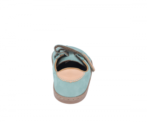 Barefoot Barefoot kožené boty Pegres BF54 - mintové bosá