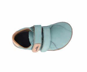 Barefoot Barefoot kožené boty Pegres BF54 - mintové bosá