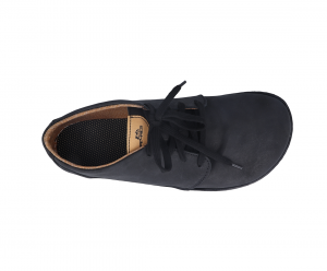 Barefoot Barefoot kožené boty Pegres BF81 - černé bosá