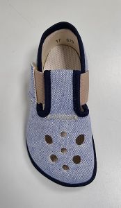 Pegres barefoot papuče BF03 modré shora