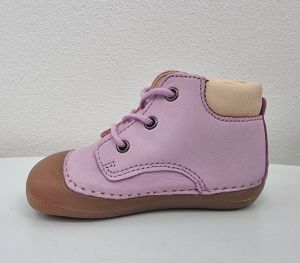 Barefoot Barefoot kožené boty Koel4kids Avery nubuk - lavandel bosá
