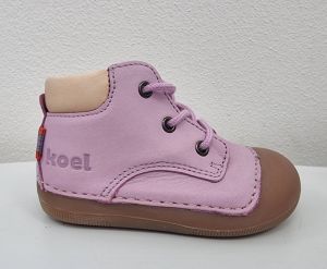 Barefoot kožené boty Koel4kids Avery nubuk - lavandel | 20, 21