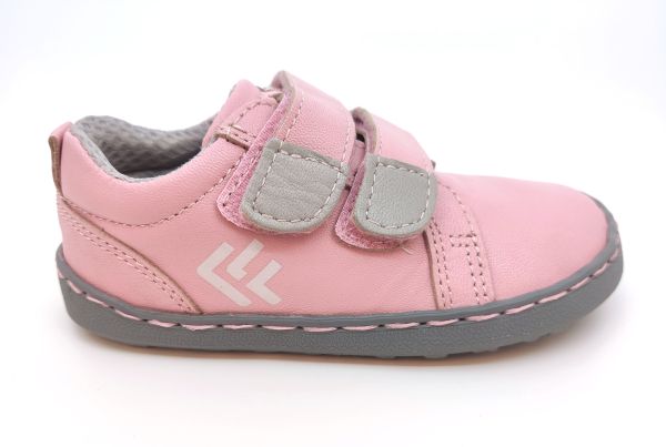 Barefoot kožené celoroční boty EF Paz pink