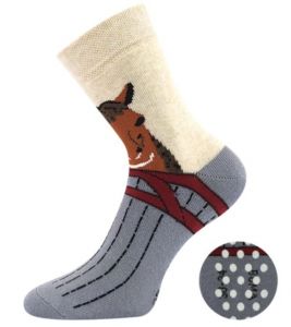Barefoot Dětské protiskluzové ponožky Boma - Sibiř ABS - holka bosá