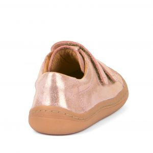 Barefoot celoroční boty Froddo 2 suché zipy - pink/gold zezadu