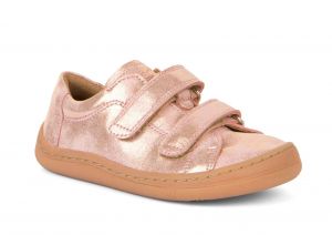 Barefoot boty Froddo 2 suché zipy - pink/gold