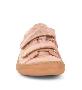 Barefoot celoroční boty Froddo 2 suché zipy - pink/gold zepředu