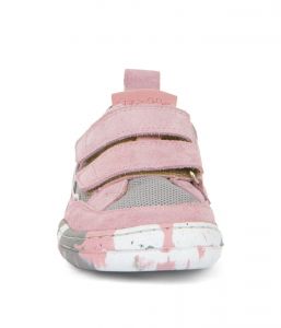 Barefoot celoroční tenisky Froddo grey/pink - 2 suché zipy zepředu