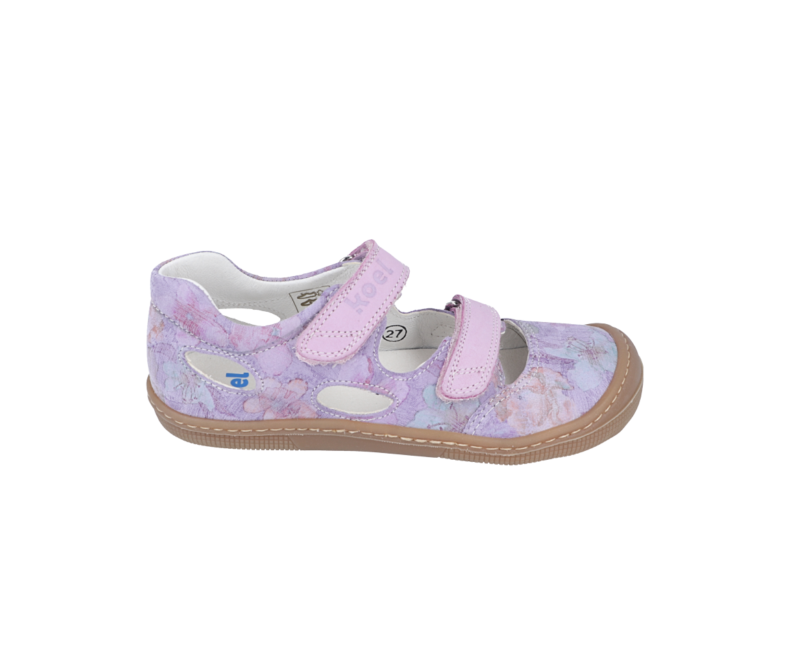 Barefoot sandálky Koel4kids - Dalila fantasy lavandel flower