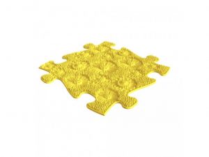 Ortopedická podlaha MUFFIK puzzle Louka měkká žlutá